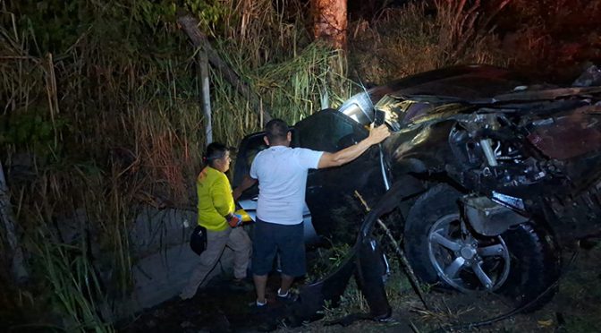 UN FALLECIDO Y CUATRO LESONADOS EN ACCIDENTE